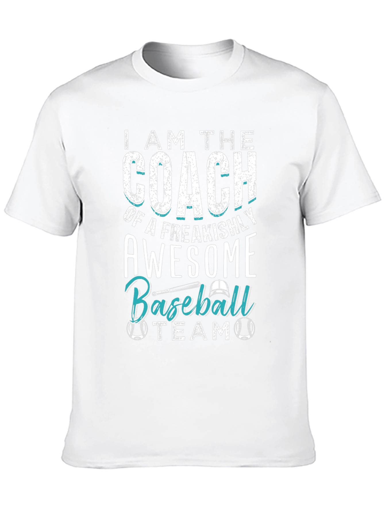 Black Awesome Baseball Coach T-Shirt view 10