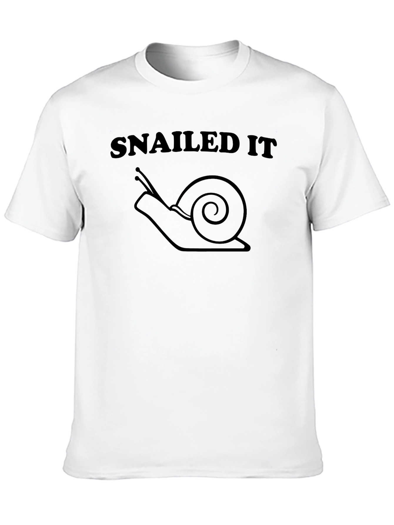 Black SNAILED IT Funny Snail Graphic T-Shirt view 10