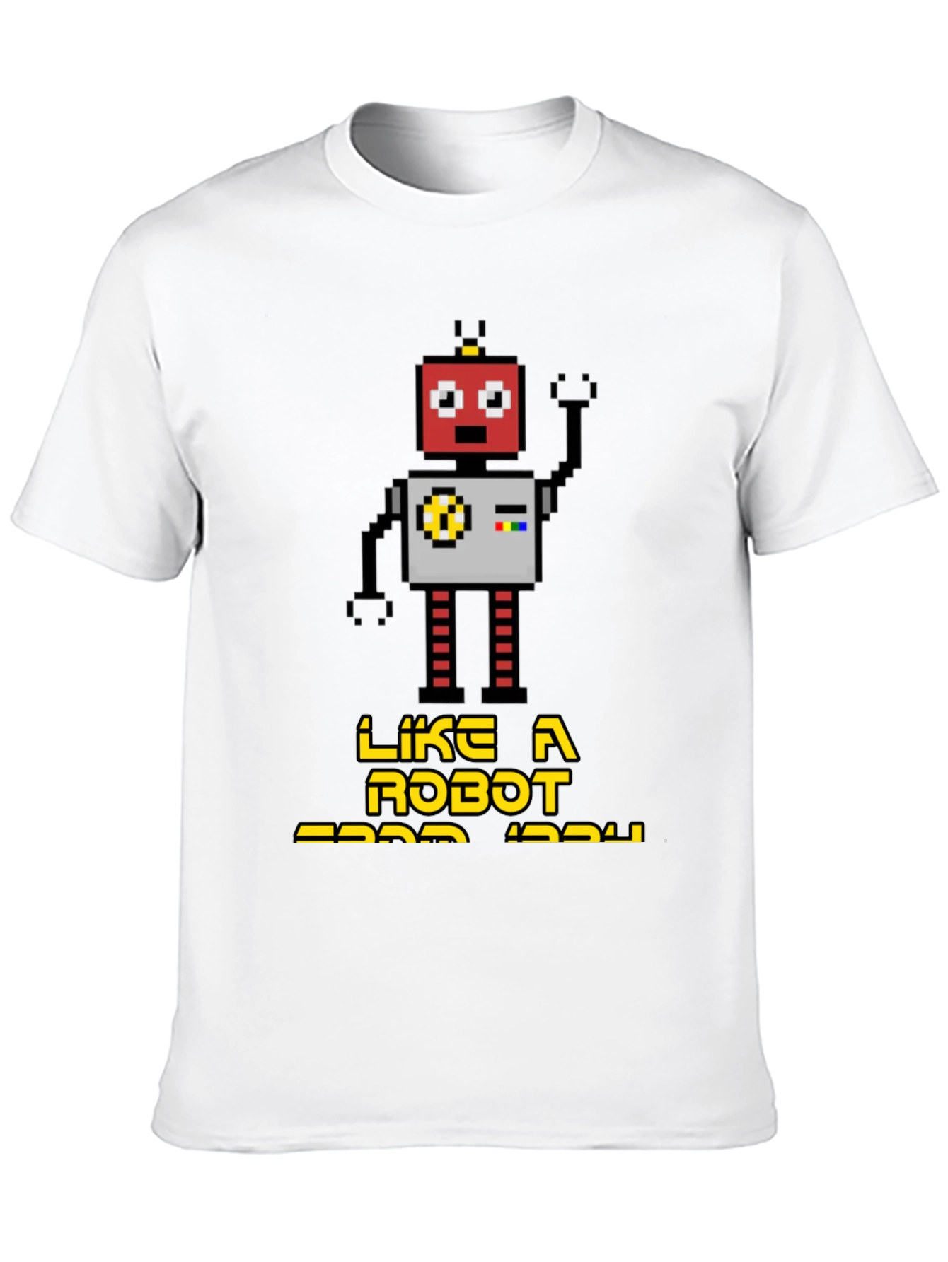 Black Retro Robot Graphic T-Shirt - Black view 10