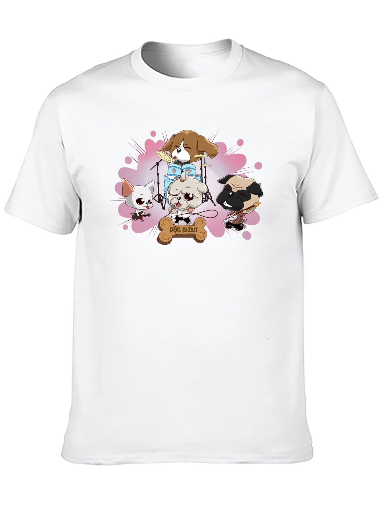 Black Dog Bizkit Band T-Shirt - Funny Graphic Tee view 10