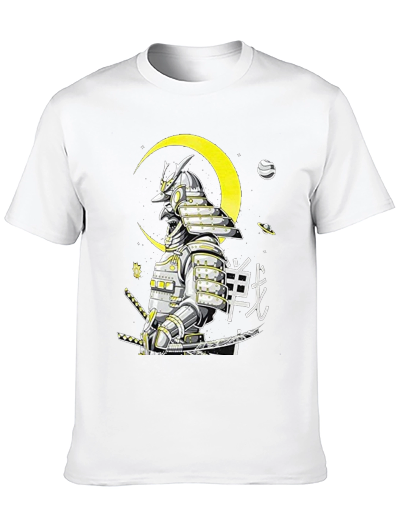 Black Samurai Warrior Graphic T-Shirt - Black view 10