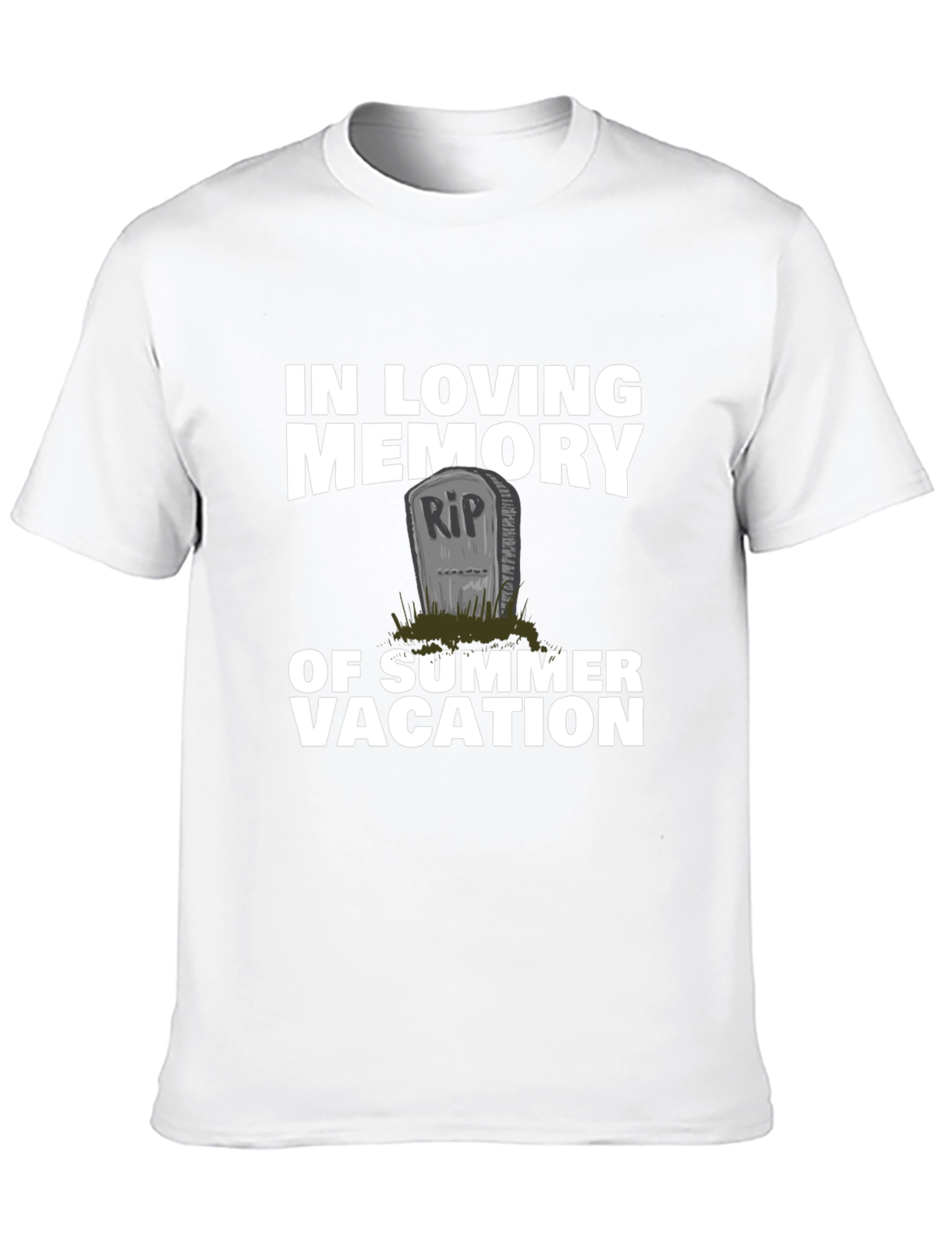 Black Summer Vacation Memorial T-Shirt view 10
