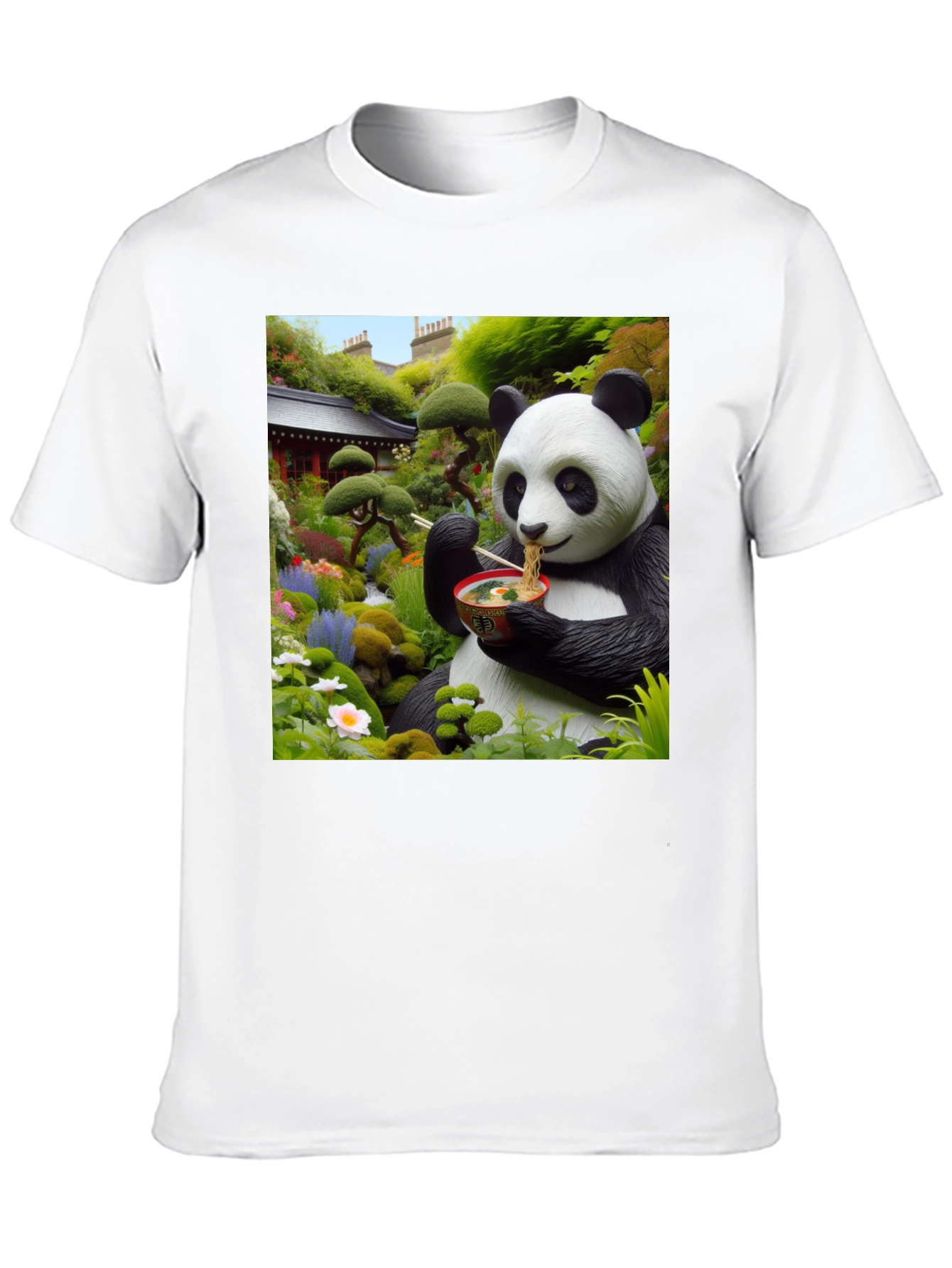 Black Panda Ramen T-Shirt view 10