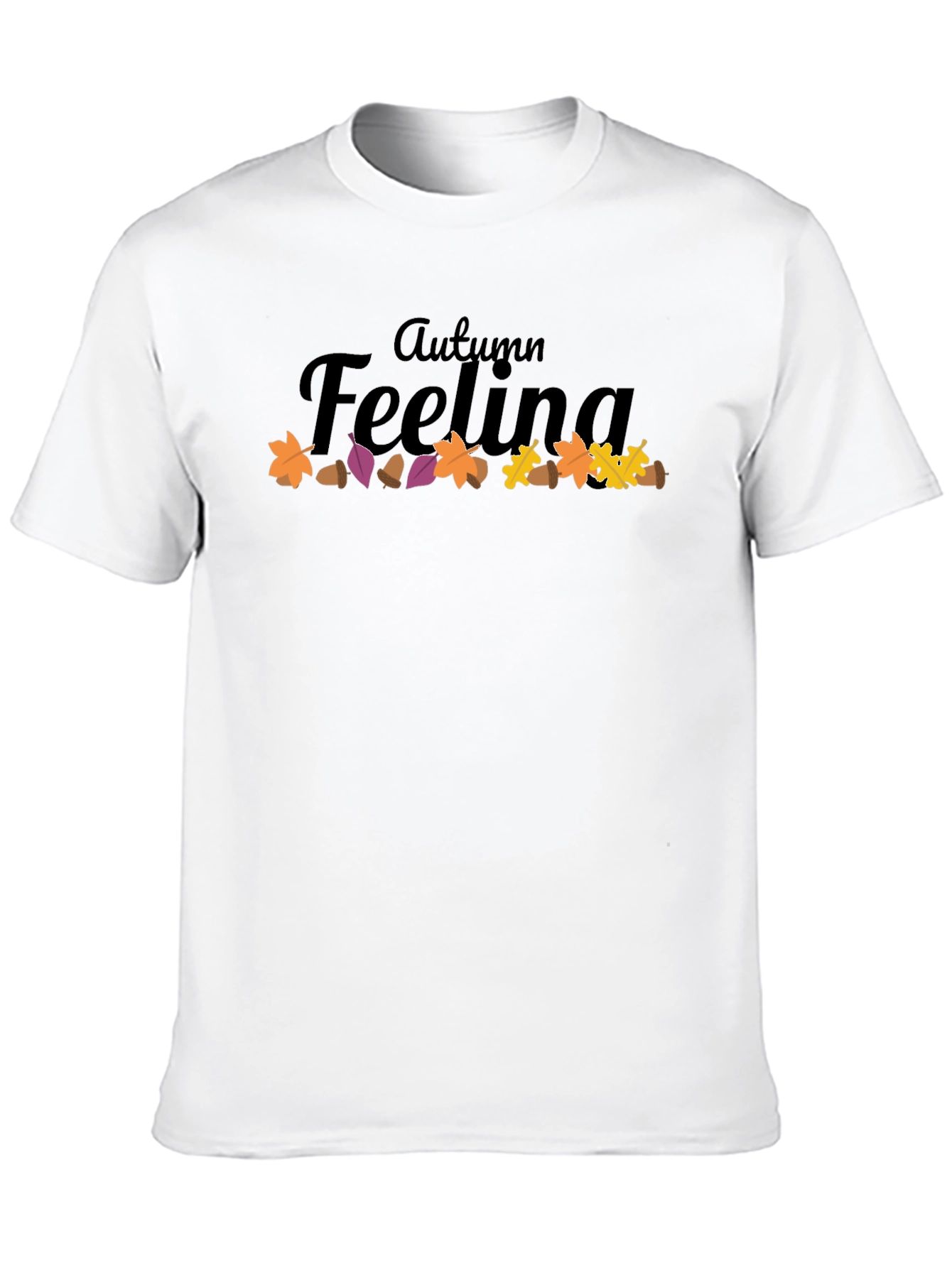 Black Autumn Feeling Graphic Tee - Soft & Stylish view 10