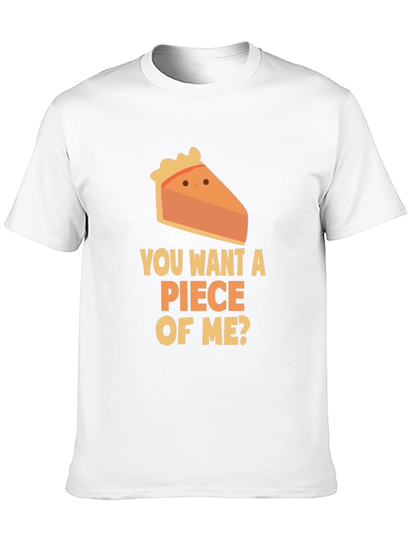 Black Want a Piece of Me? Pie Slice T-Shirt view 10