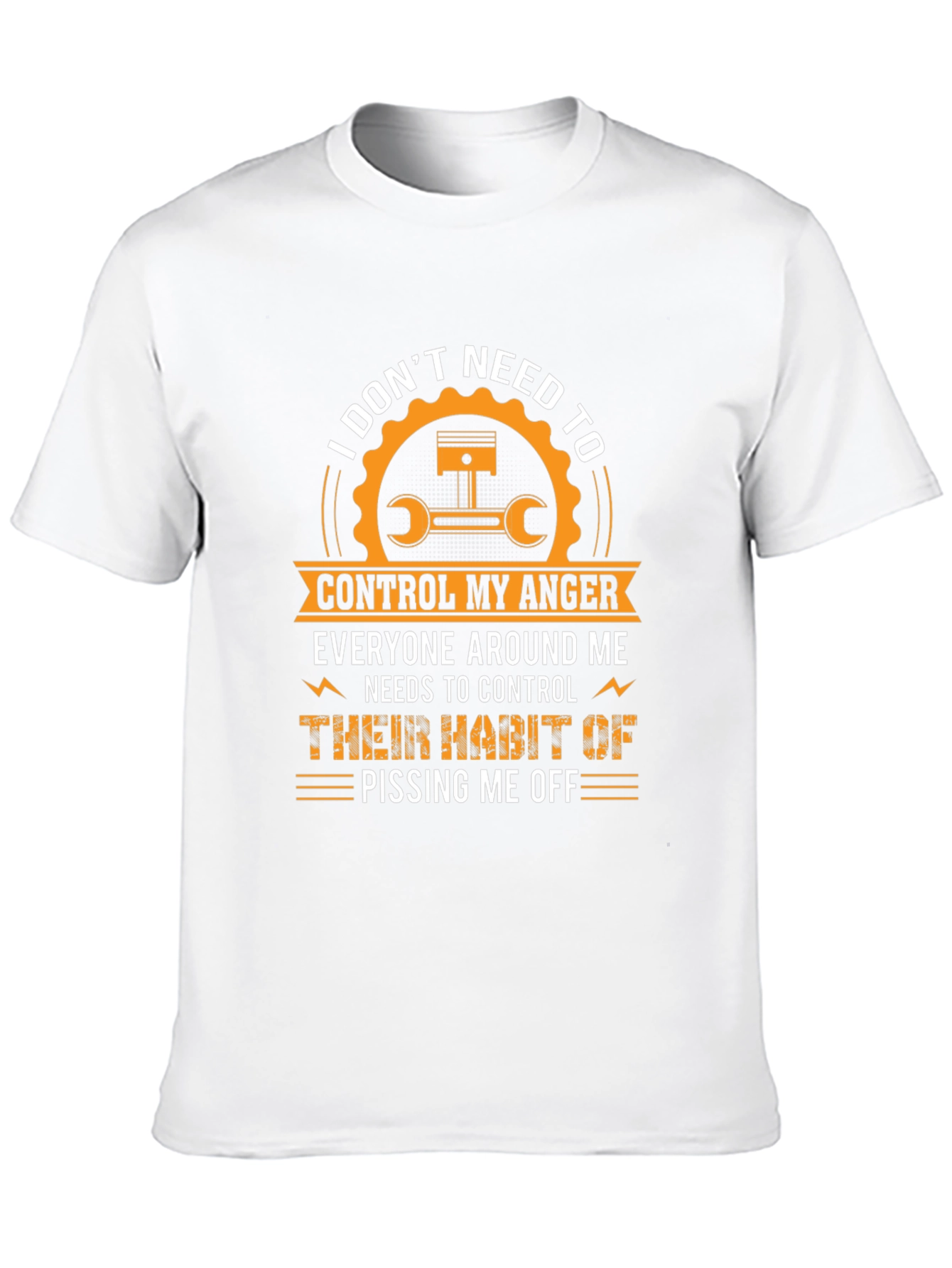 Black I Don't Need to Control My Anger T-Shirt view 10