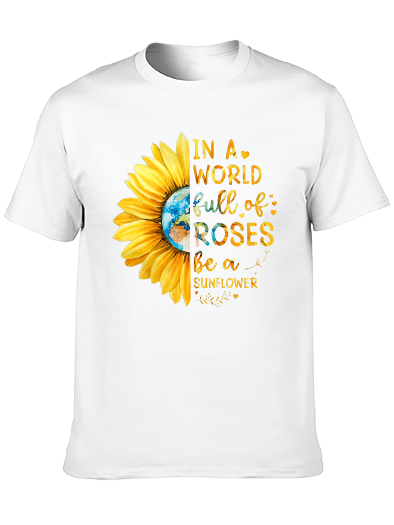 Black Sunflower Graphic Tee - Be A Sunflower view 10