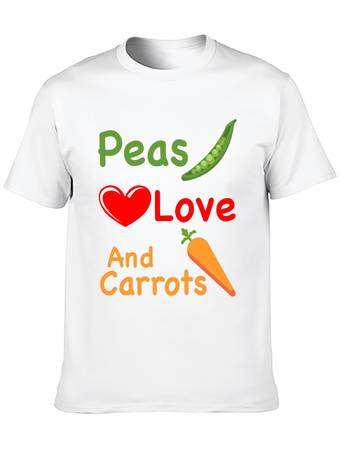 Black Peas Love And Carrots Graphic T-Shirt view 10