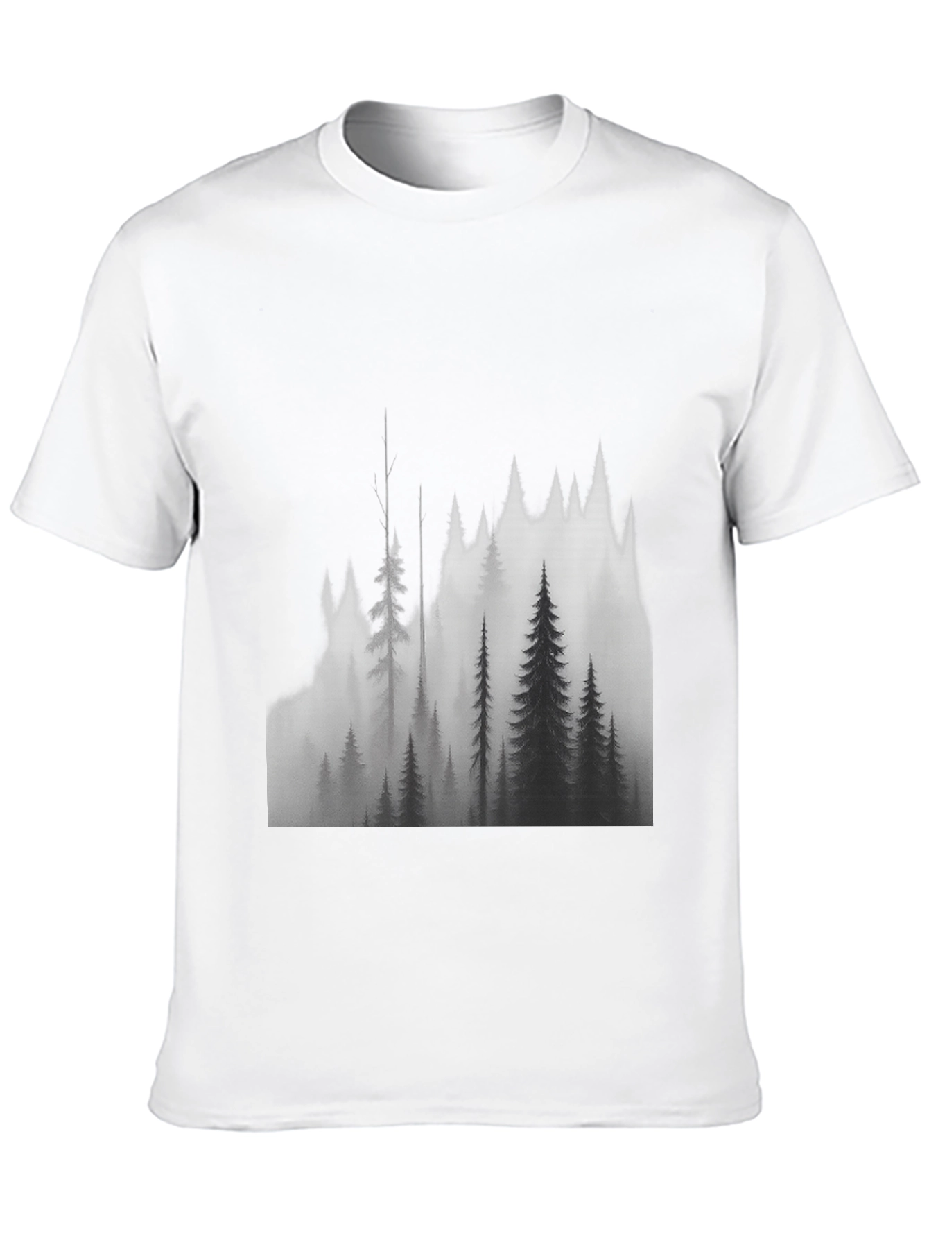 Black Mountain Forest Graphic Tee - Black view 10
