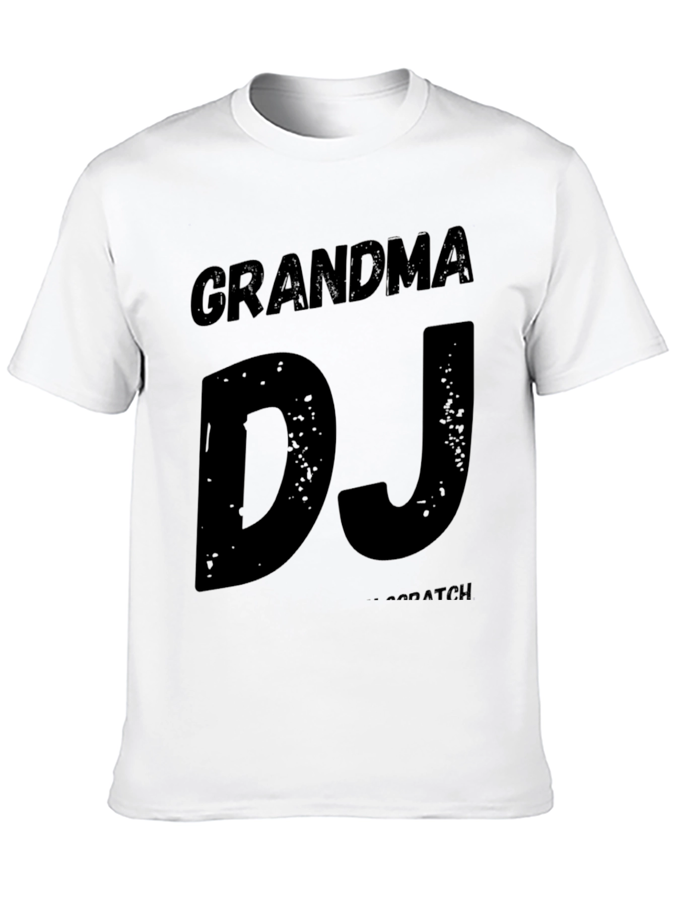 Black Grandma DJ T-Shirt - Cool Graphic Tee view 10