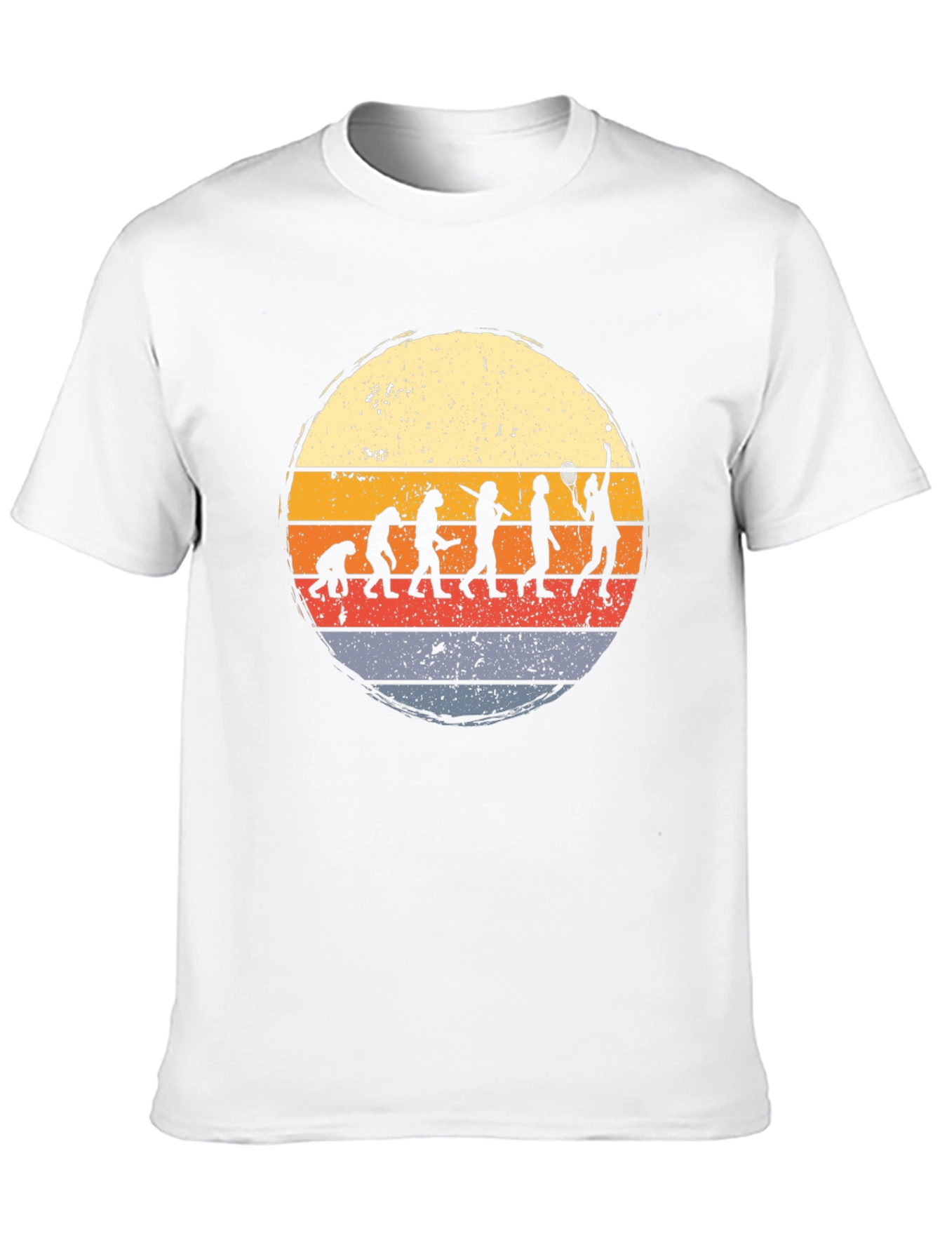 Black Tennis Evolution Graphic T-Shirt - Vintage Style view 10