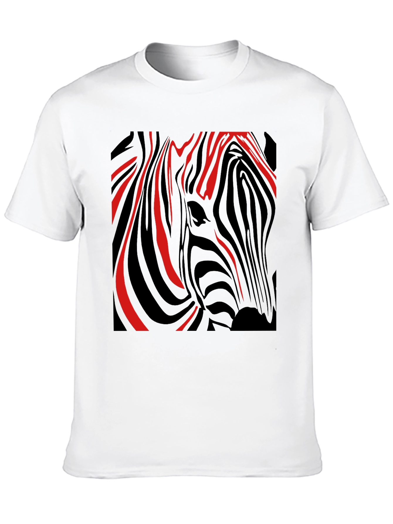 Black Zebra Stripe Graphic Tee - Modern Style view 10