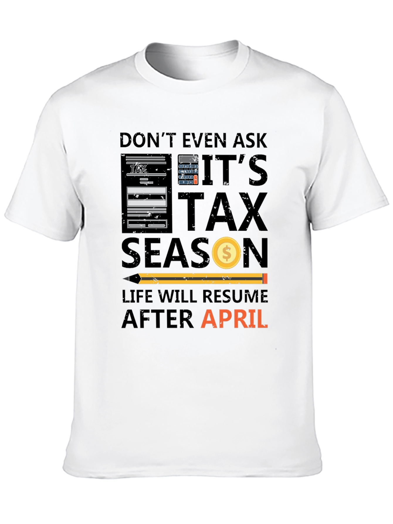 Black Don't Ask Tax Season T-Shirt view 10