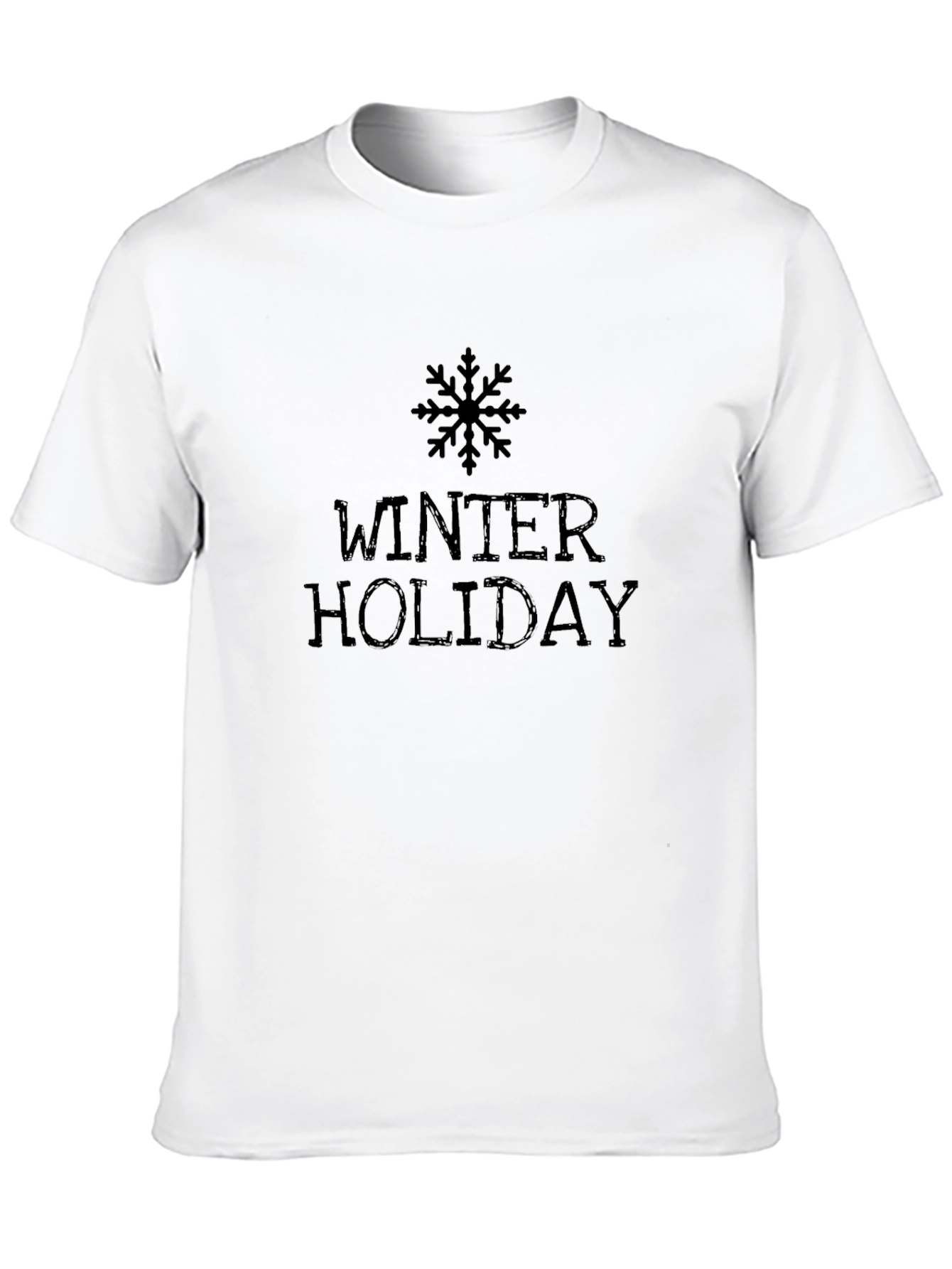 Black Winter Holiday Black T-Shirt view 10