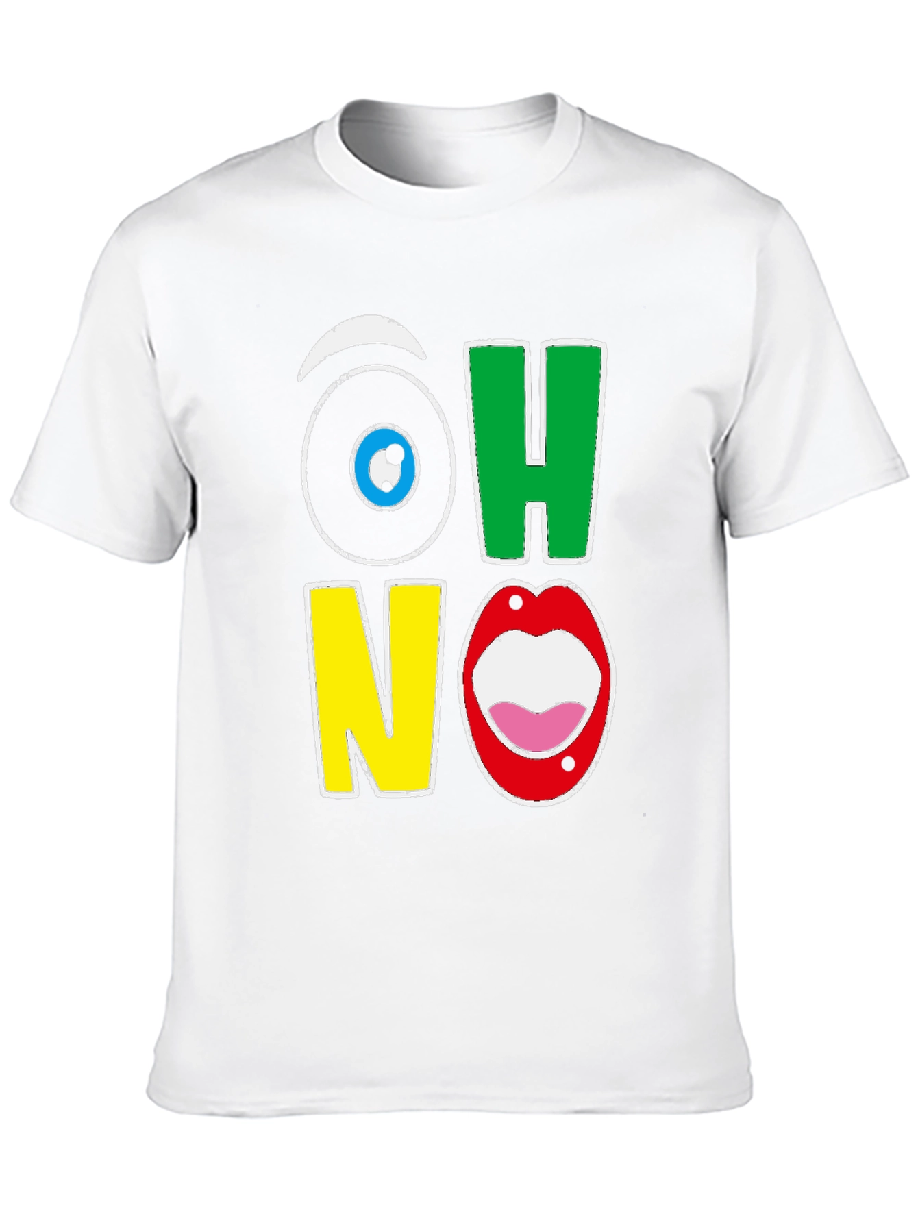 Black Oh No! Graphic Tee - Quirky T-Shirt view 10