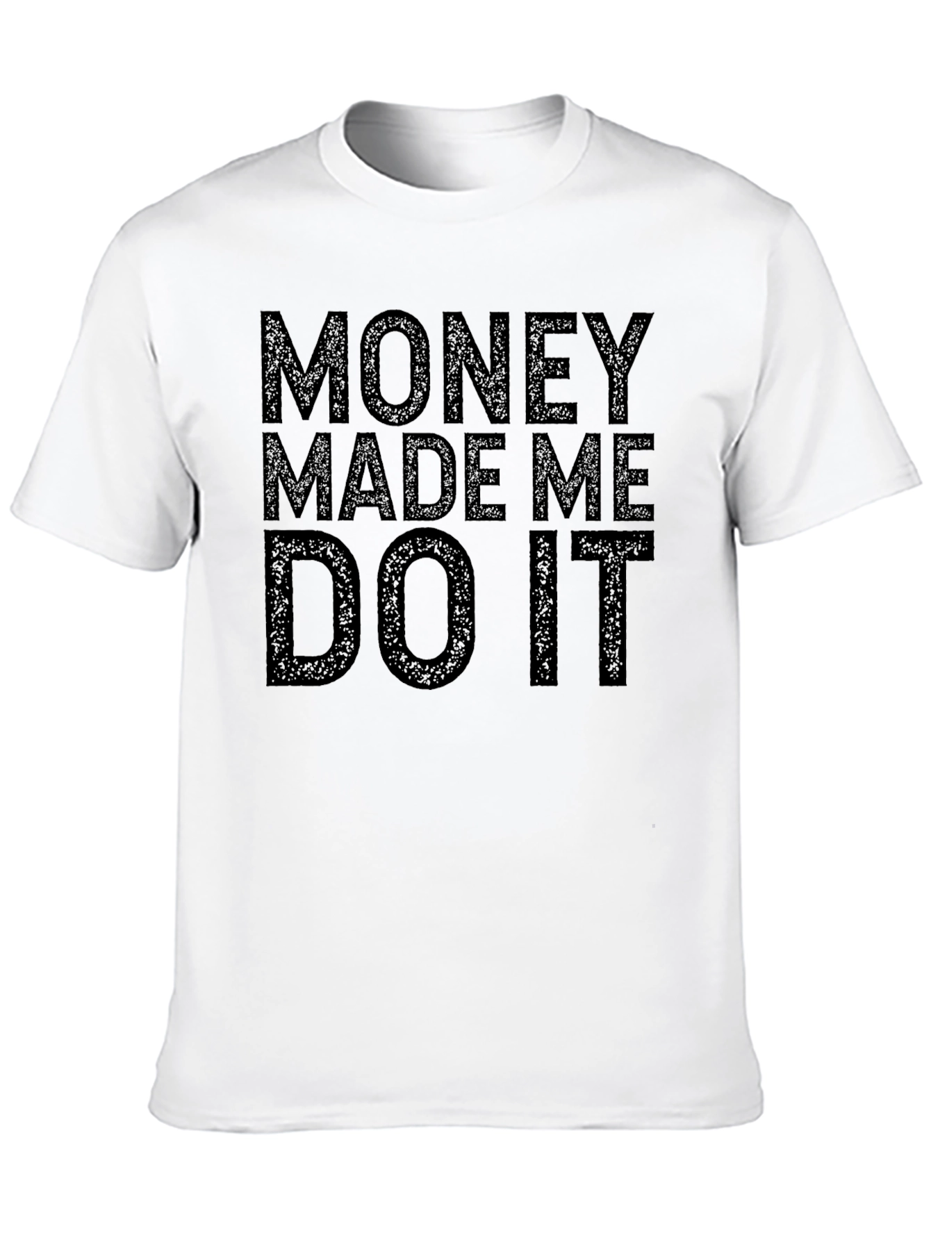 Black Money Made Me Do It Graphic Tee - Black view 10