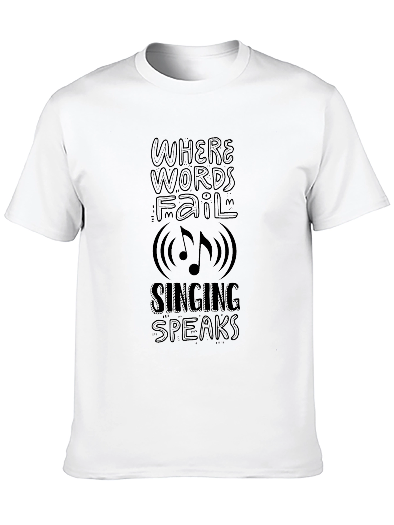 Black Music Speaks T-Shirt - Where Words Fail Tee view 10