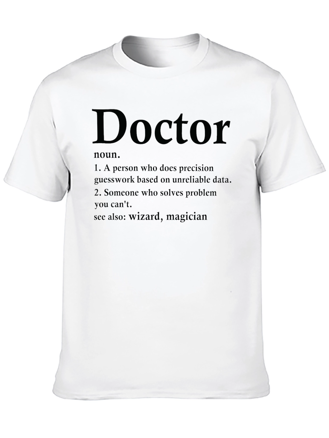 Black Doctor Definition Novelty T-Shirt view 10
