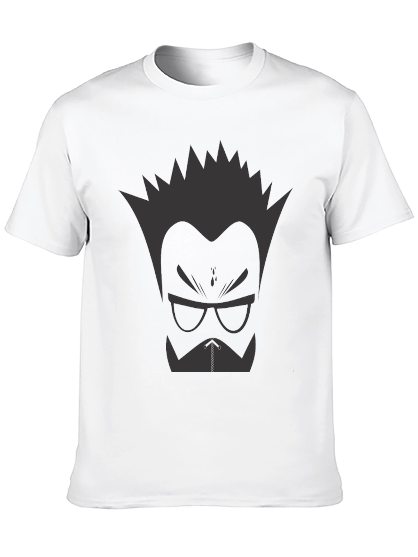 Black Cool Graphic T-Shirt - Cartoon Style view 10