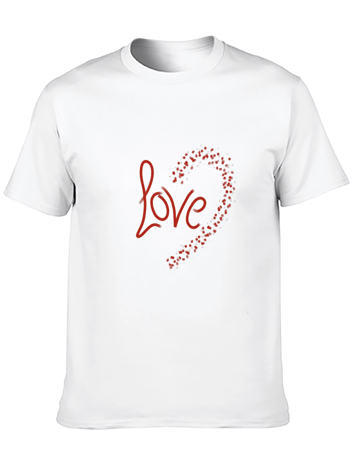 Black Love Heart Graphic Black T-Shirt view 10