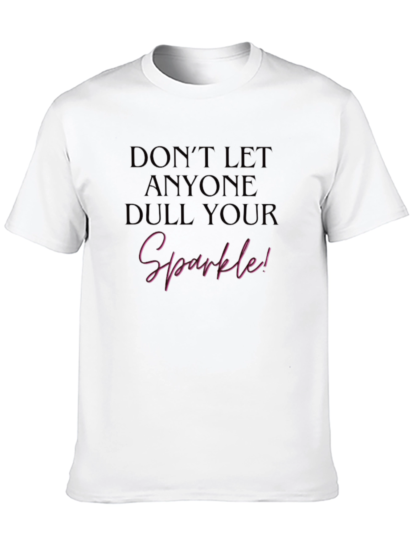 Black Sparkle Graphic Black T-Shirt view 10