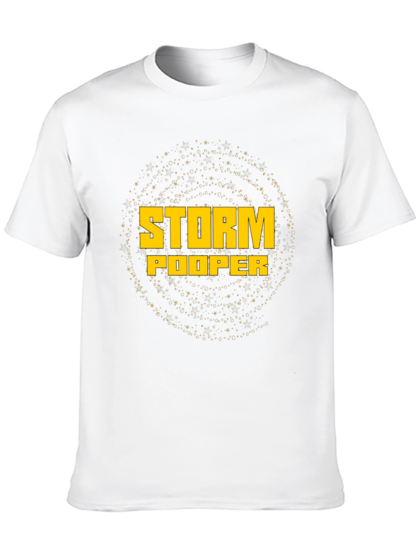 Black Storm Pooper Graphic T-Shirt - Black Cotton Tee view 10