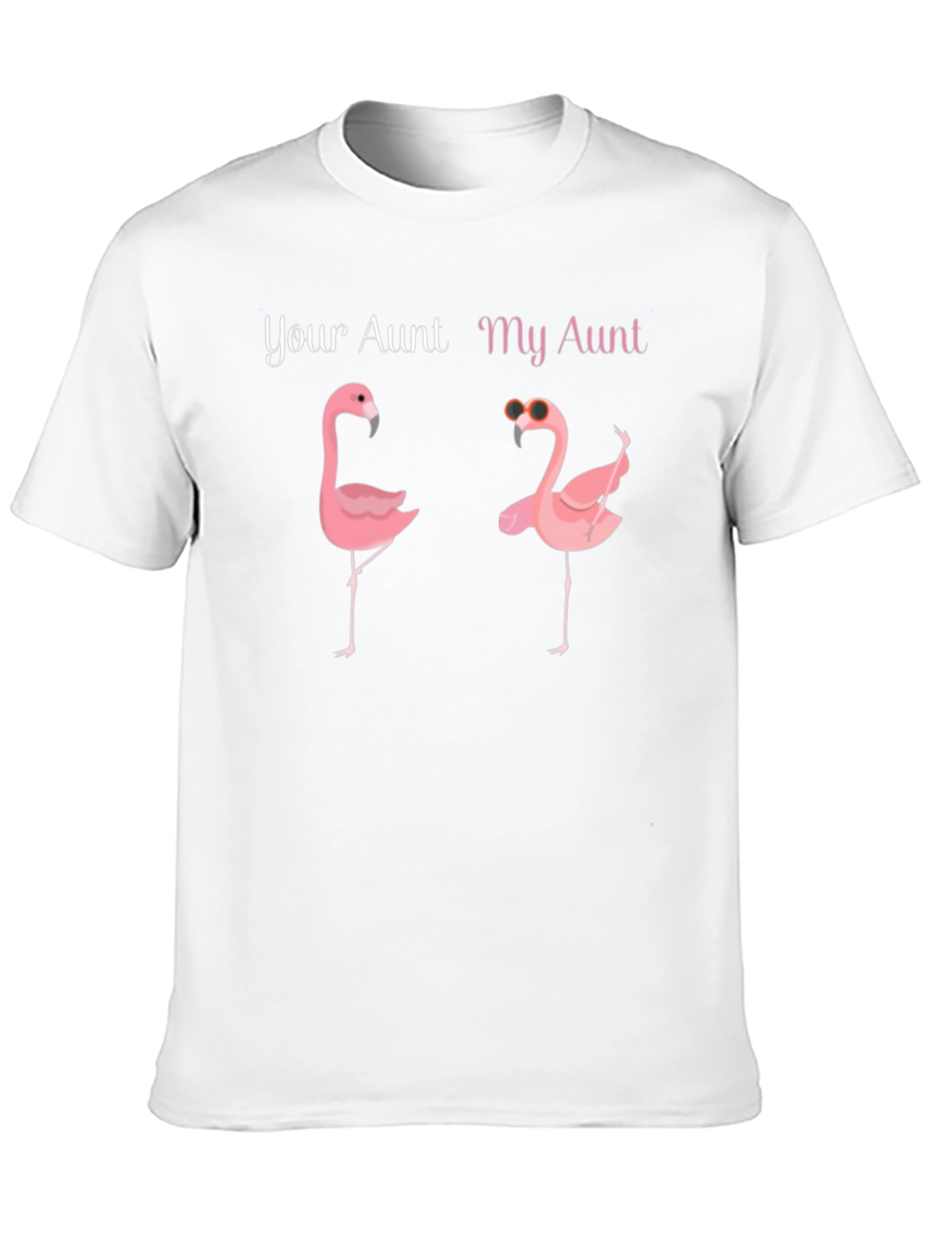 Black Your Aunt My Aunt Flamingo T-Shirt view 10