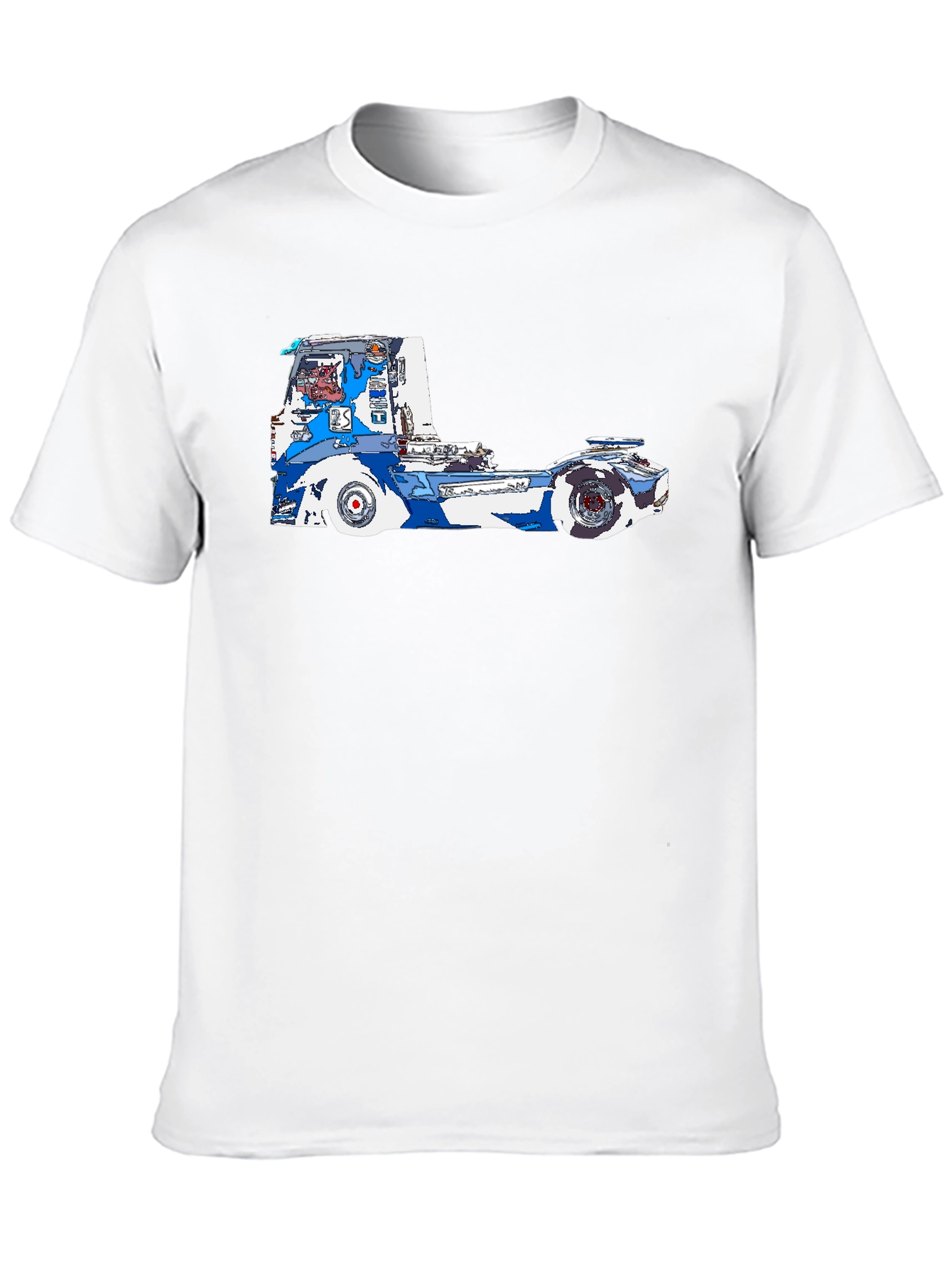 Black Truck Graphic Tee - Black Cotton Blend view 10