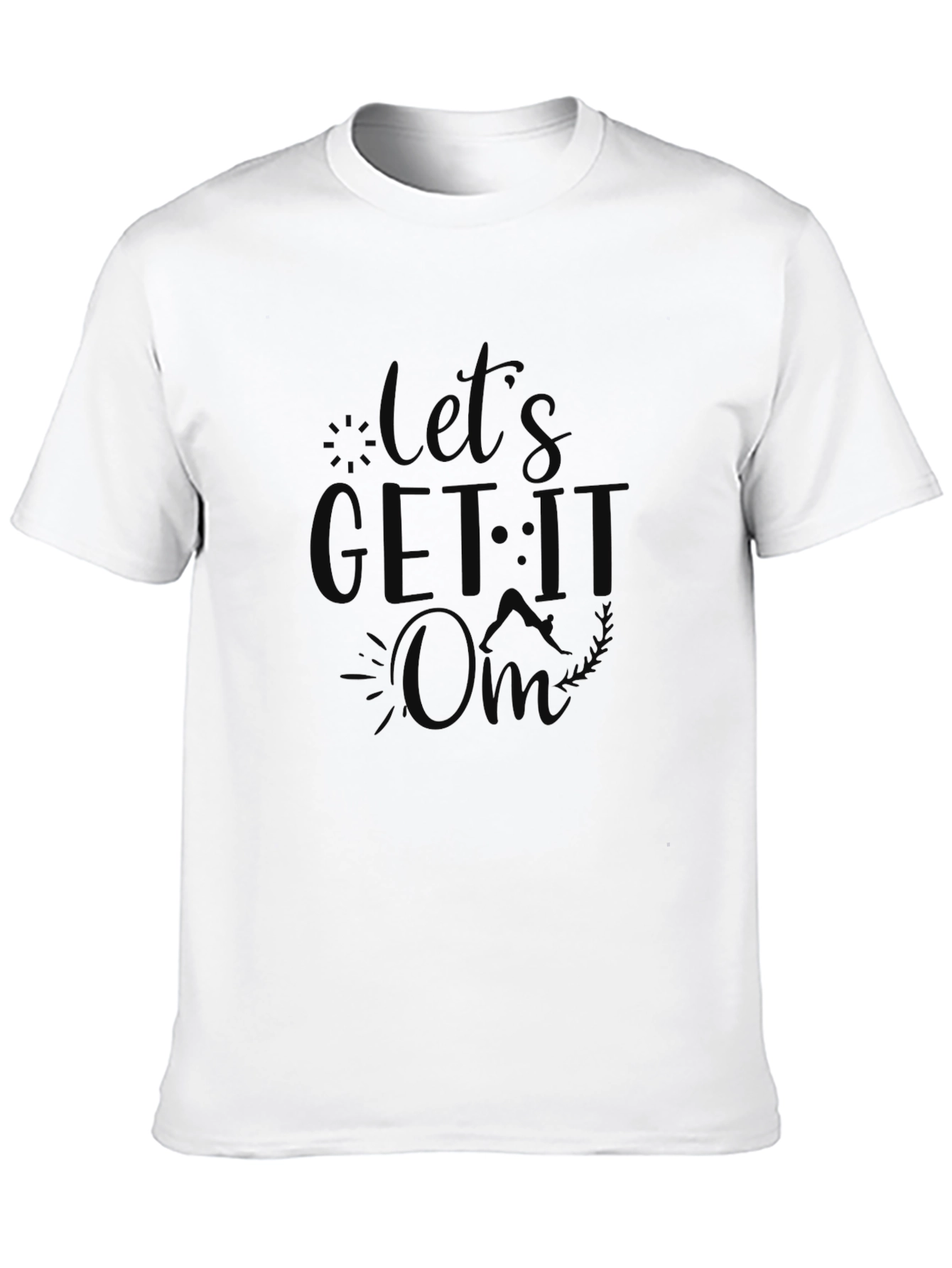 Black Let's Get It On Black Graphic Tee view 10