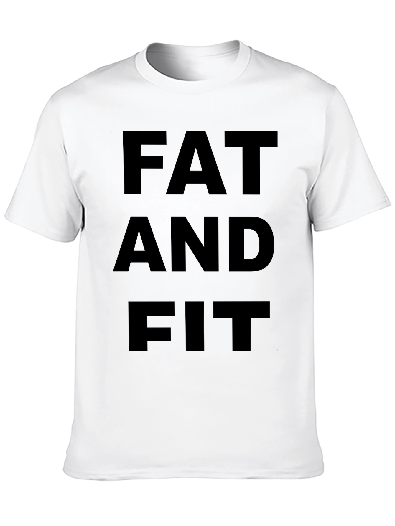 Black Fat and Fit Black T-Shirt view 10