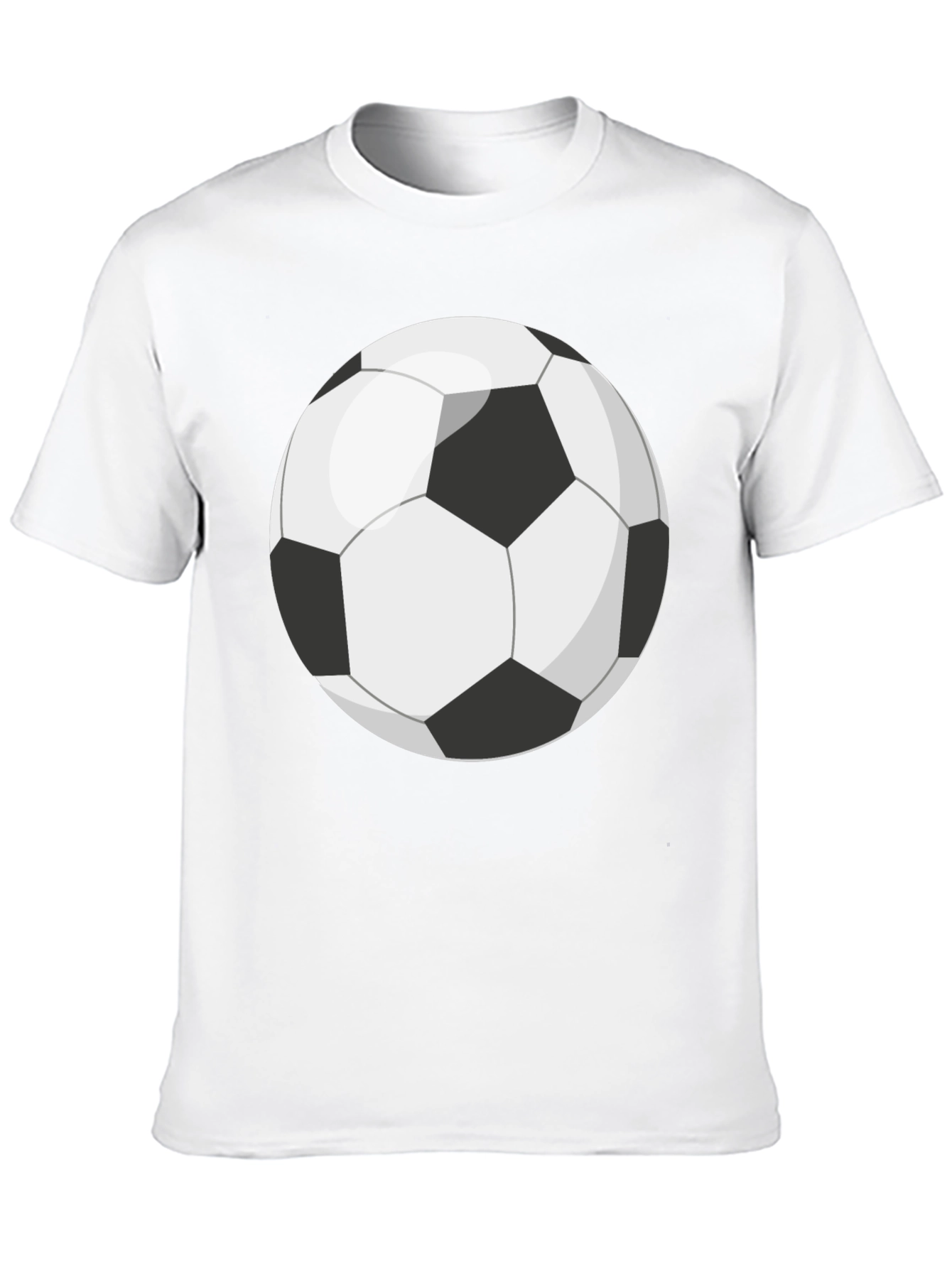 Black Soccer Ball Graphic T-Shirt view 10