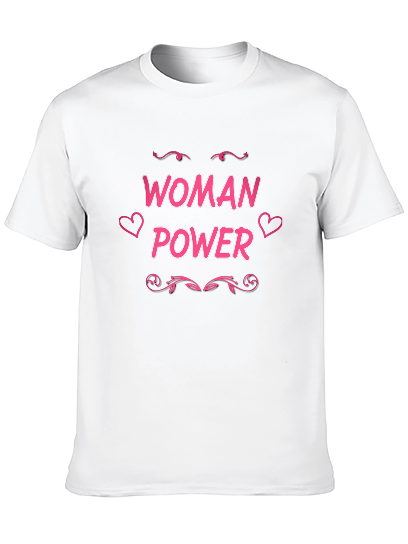 Woman Power Graphic Tee - Feminist Black T-Shirt - 10