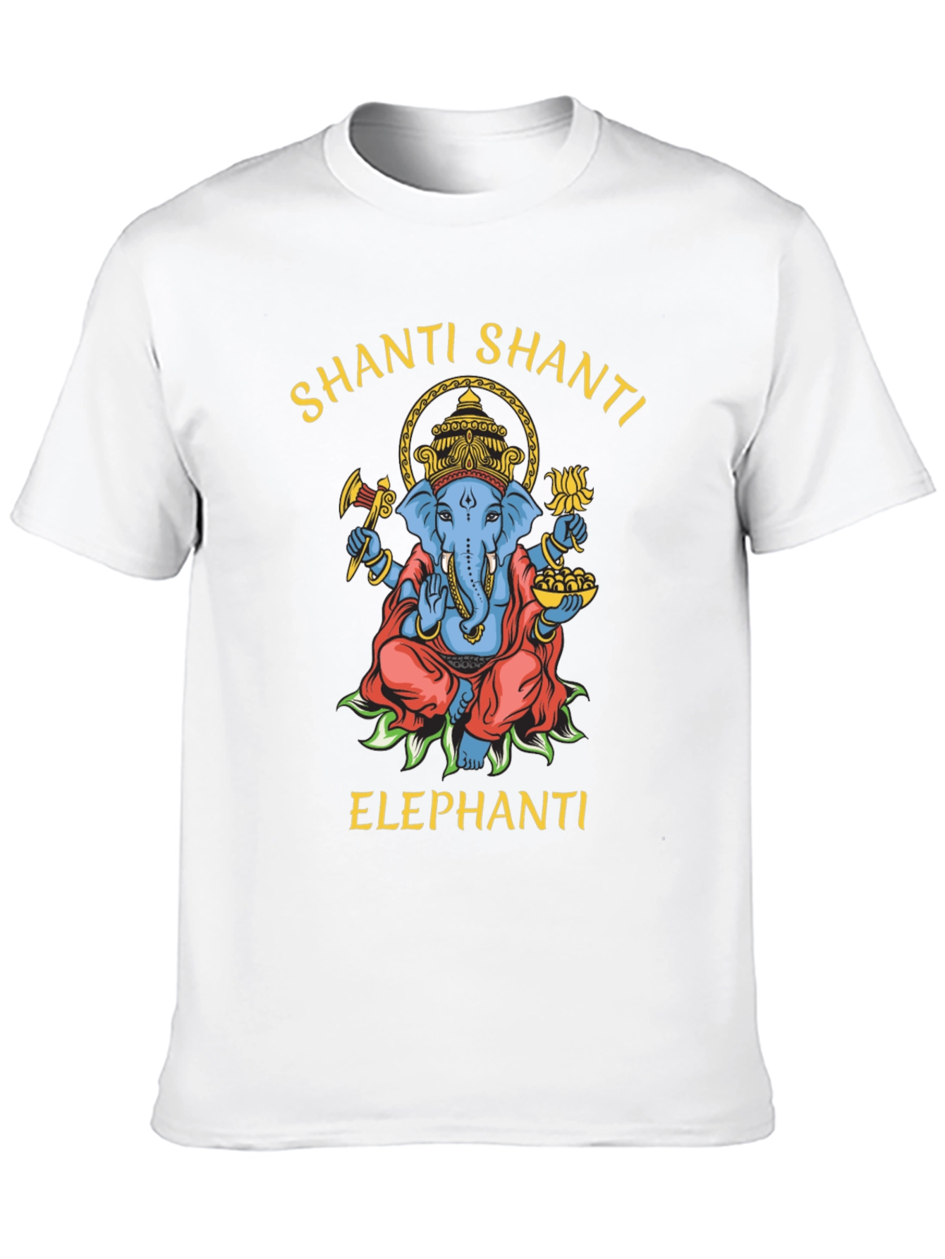 Black Shanti Elephant Graphic T-Shirt - Premium Cotton view 10