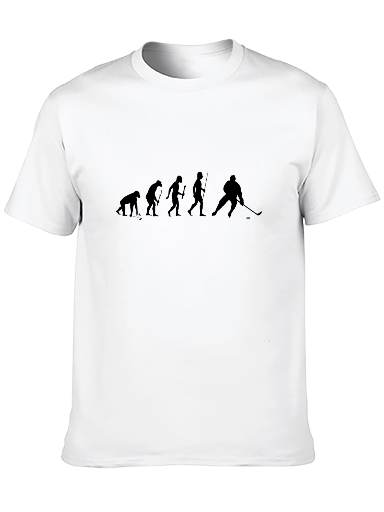 Black Evolution of Hockey T-Shirt - Black view 10