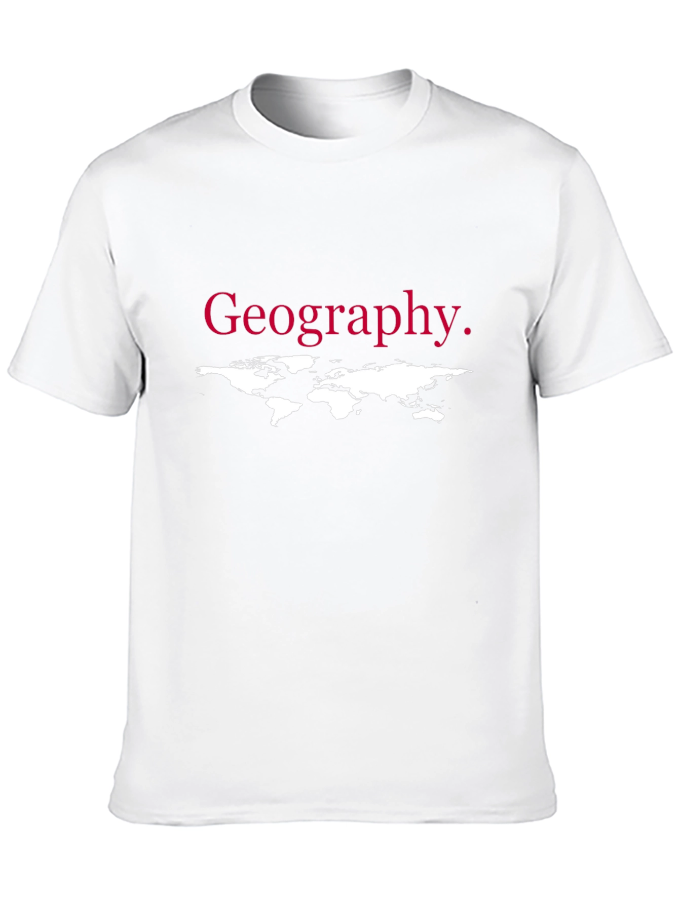 Black Geography T-Shirt - World Map Design view 10