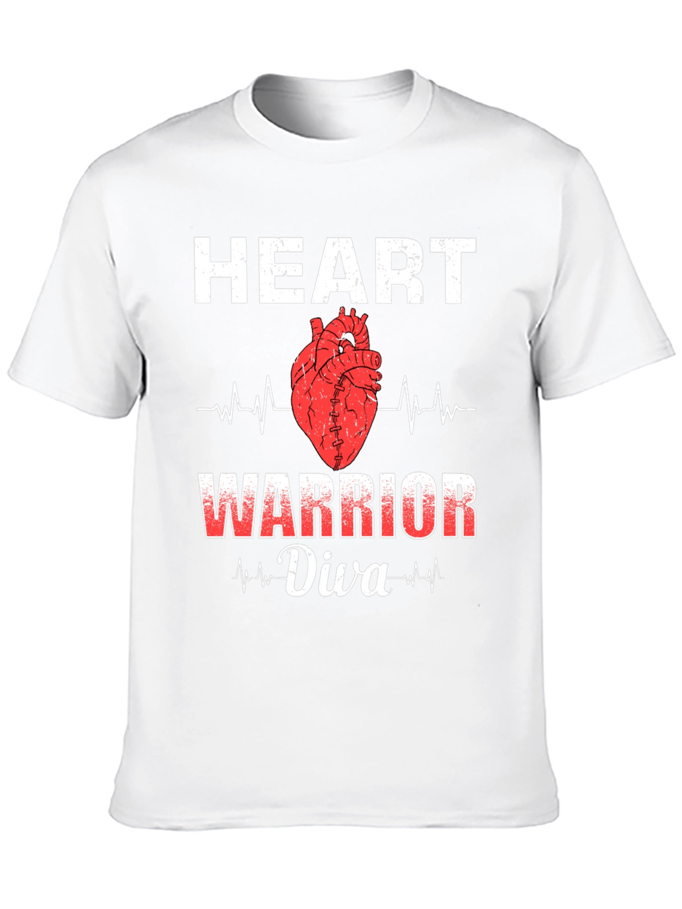 Black Heart Warrior Diva Graphic T-Shirt view 10