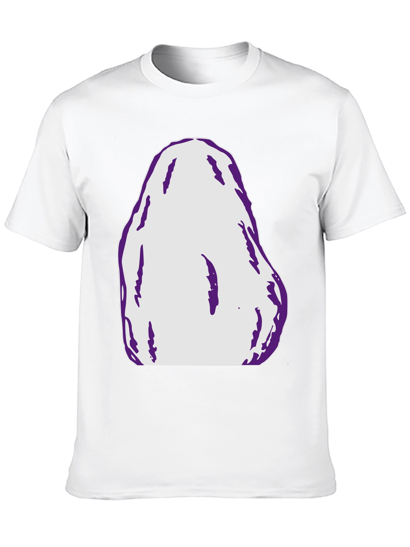 Black Abstract Graphic Tee - Bold Black Cotton T-Shirt view 10