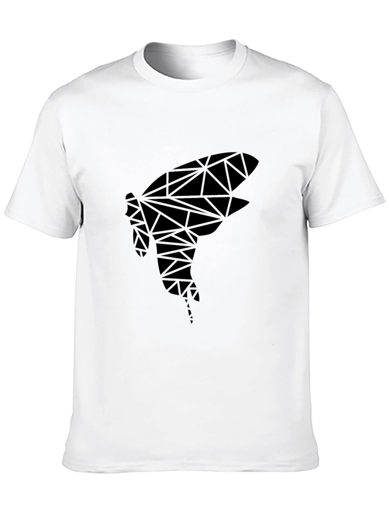 Black Geometric Insect Graphic Tee view 10