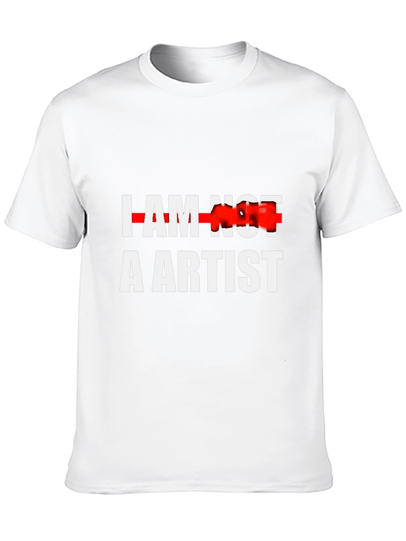 Black I Am Not An Artist Graphic Tee - Bold & Unique view 10