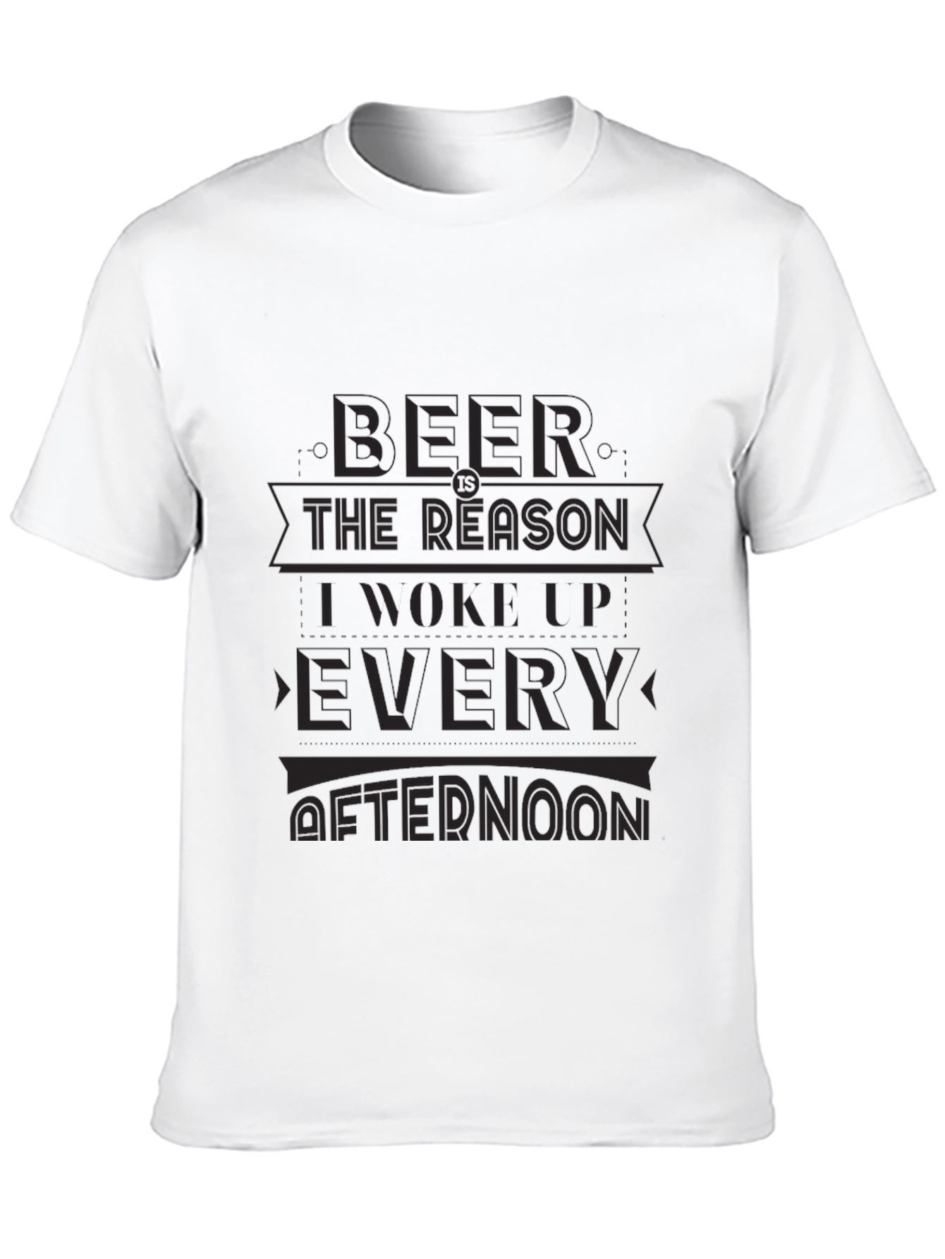 Black Funny Beer Reason Graphic Tee - Mens Black T-Shirt view 10