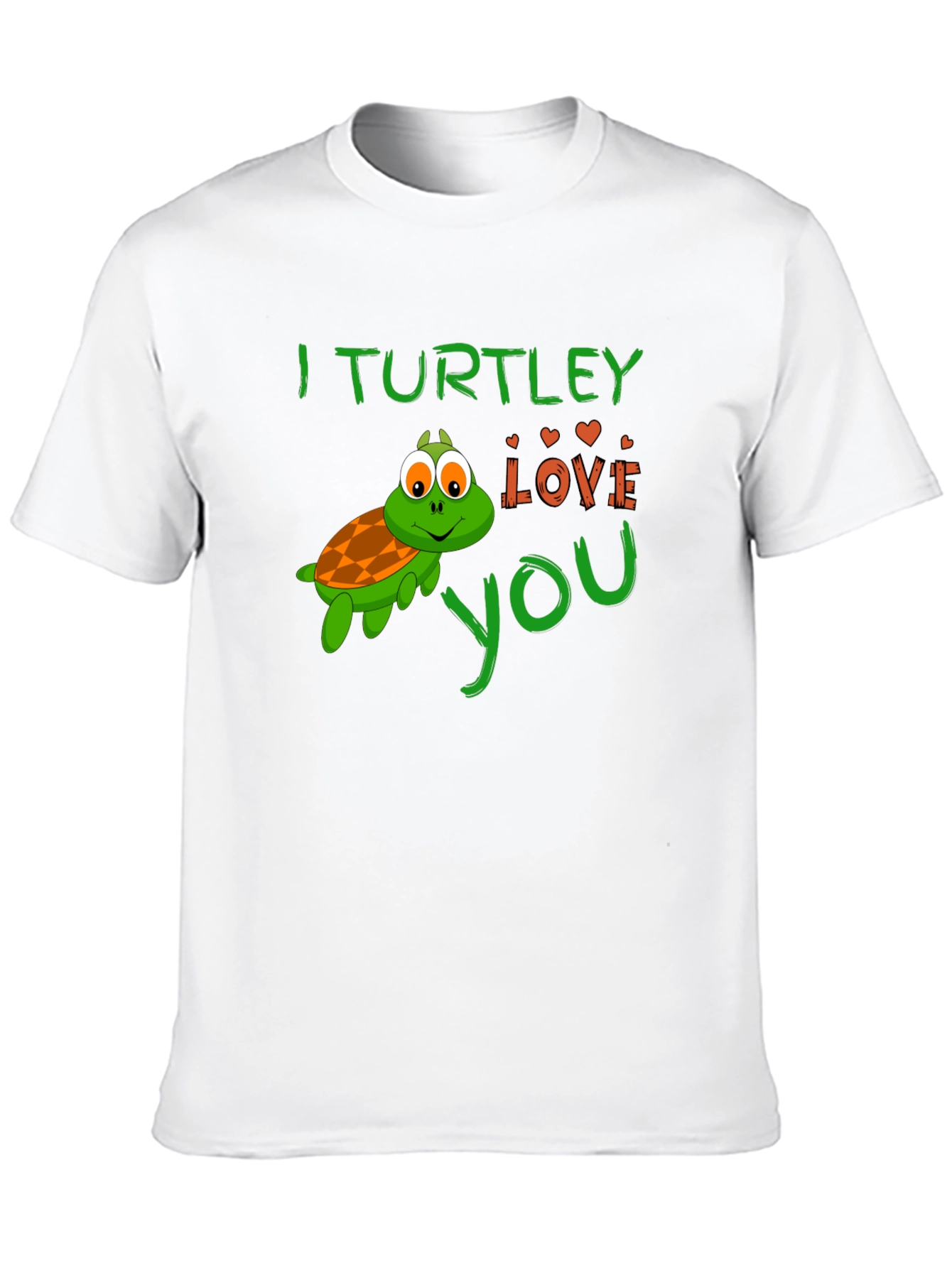 Black I Turtley Love You Graphic Tee - Cute Turtle T-Shirt view 10