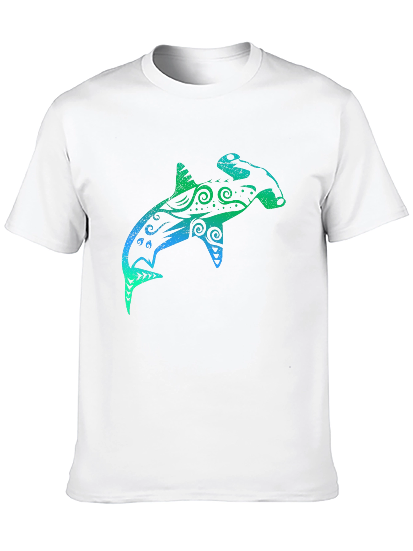 Black Hammerhead Shark Graphic T-Shirt - Black view 10