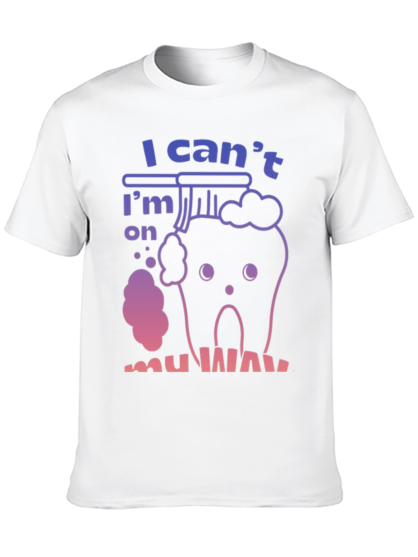 Black Funny Tooth T-Shirt - "I'm on my way" view 10