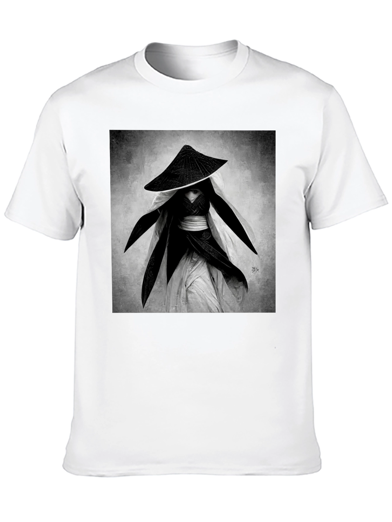Black Samurai Warrior Graphic Tee - Black view 10