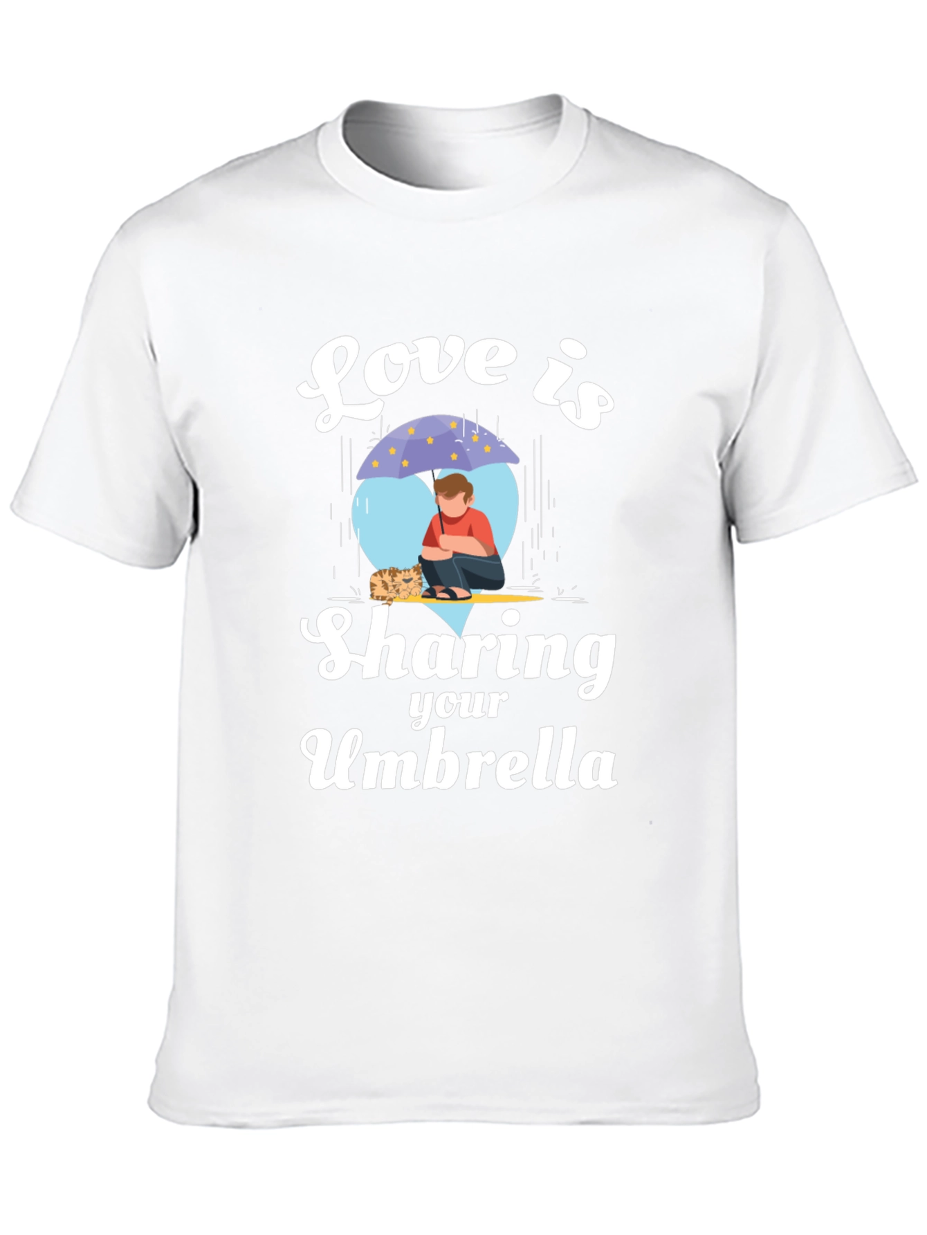 Black Love is Sharing Your Umbrella Black T-Shirt view 10