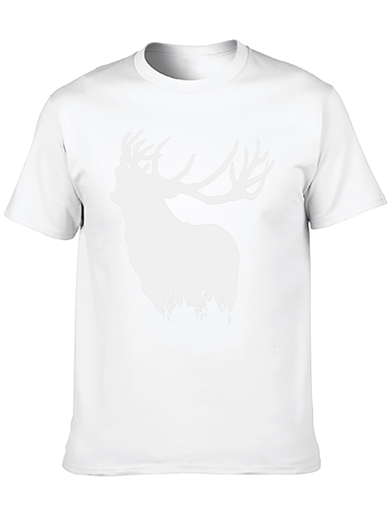 Black Stag Graphic Tee - Black Deer T-Shirt view 10
