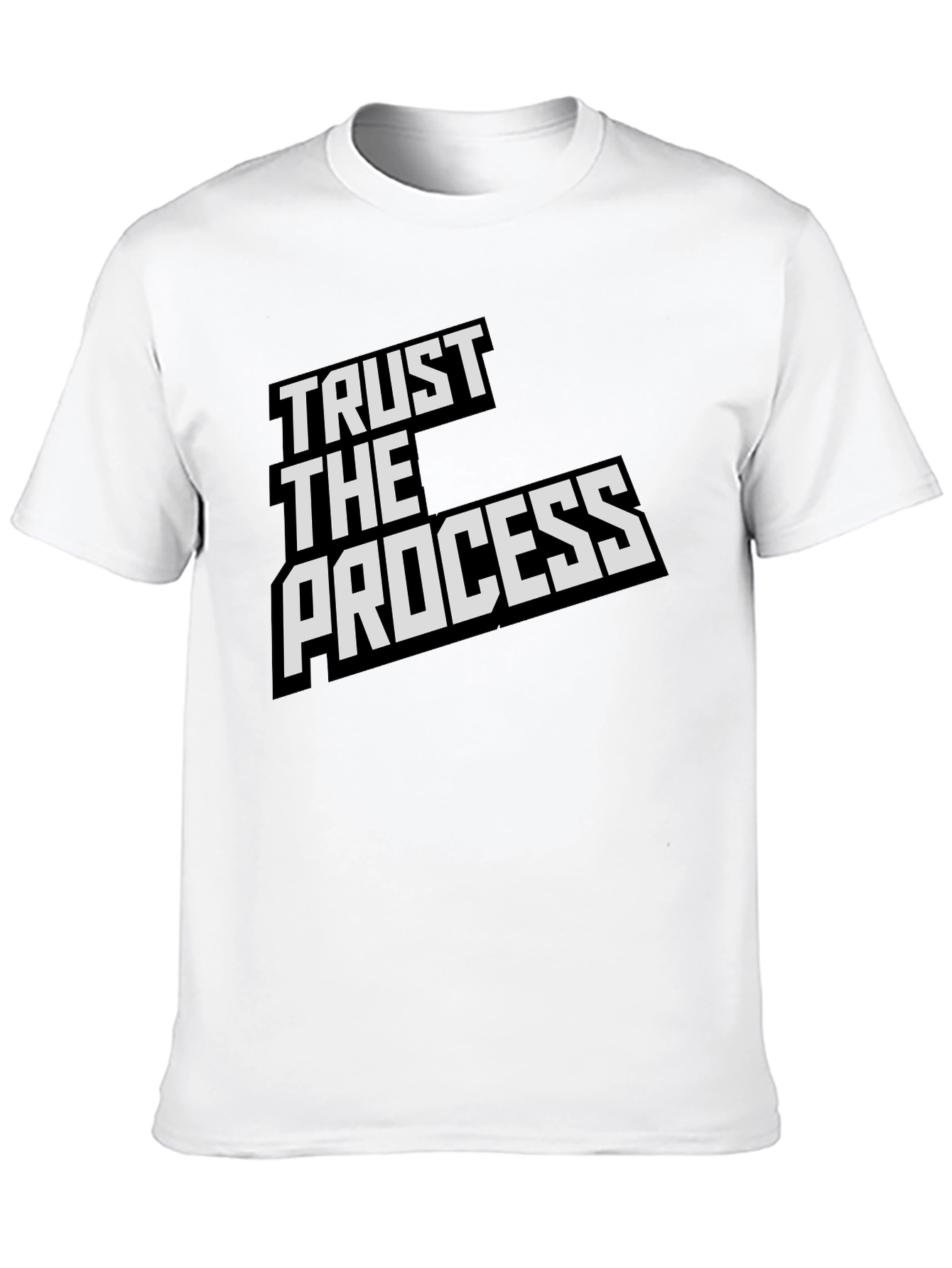 Black Trust The Process Black Graphic T-Shirt view 10