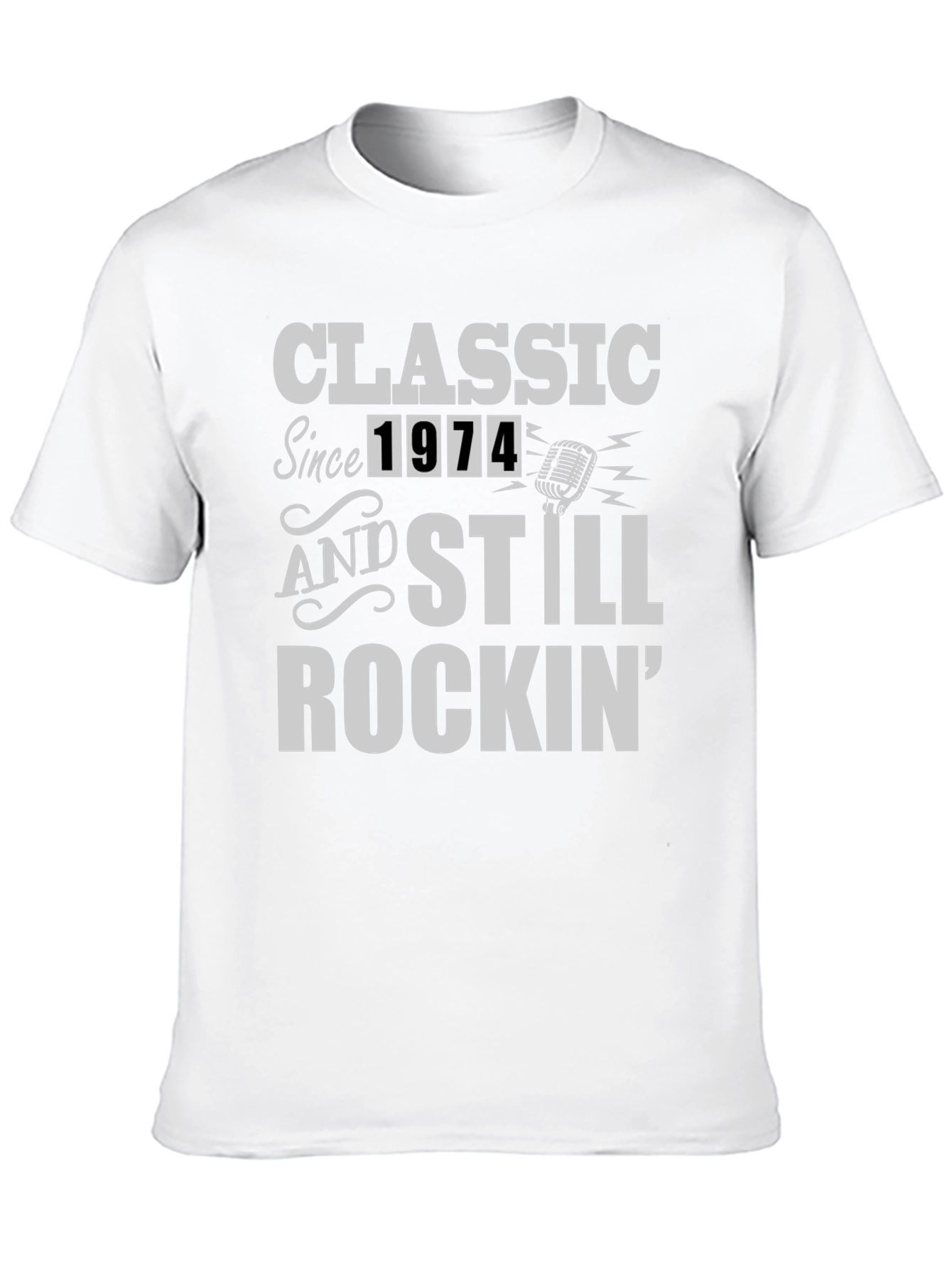 Black Classic Since 1974 Rockin' T-Shirt view 10