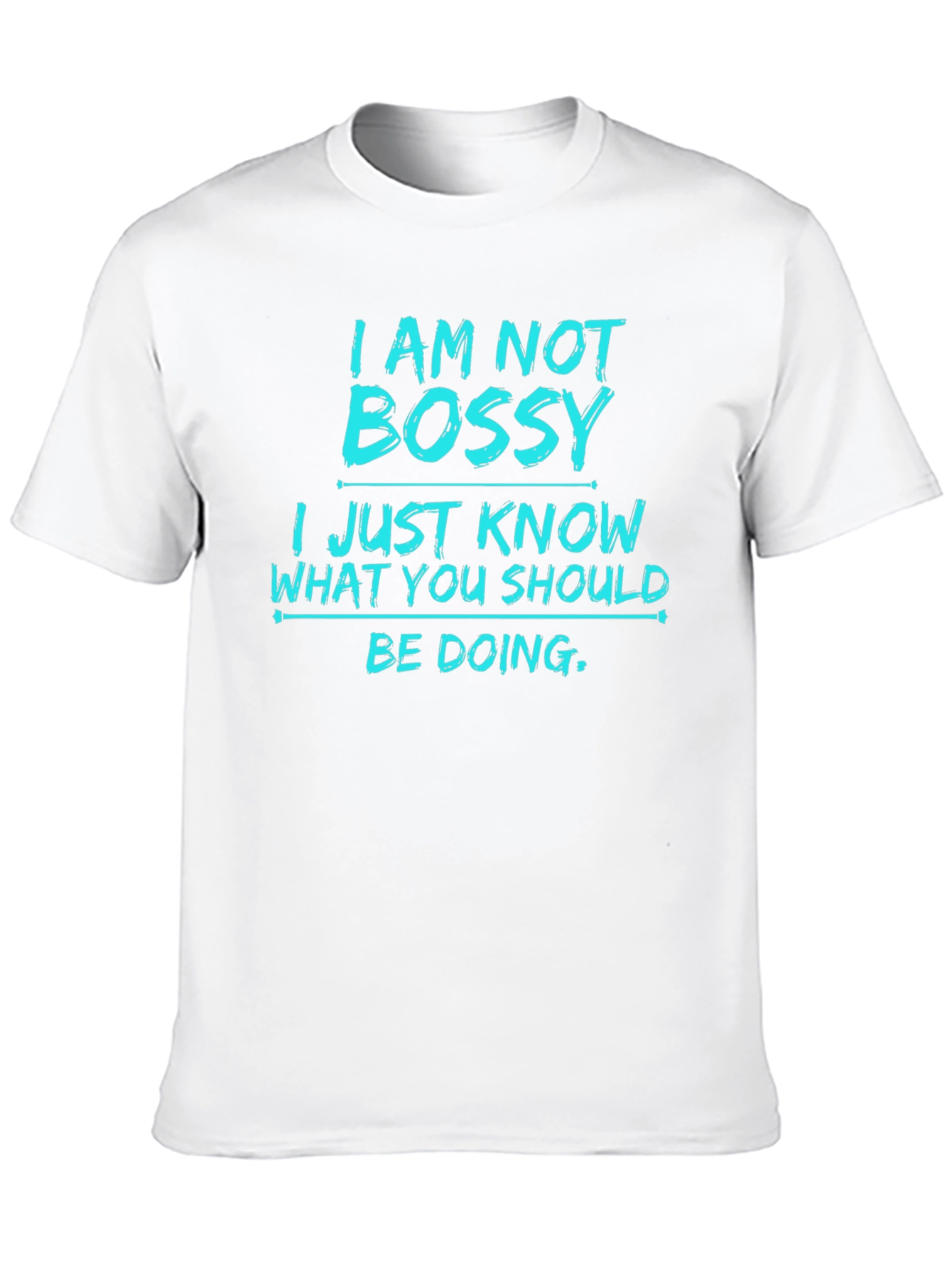 Black I Am Not Bossy Men's Graphic T-Shirt view 10