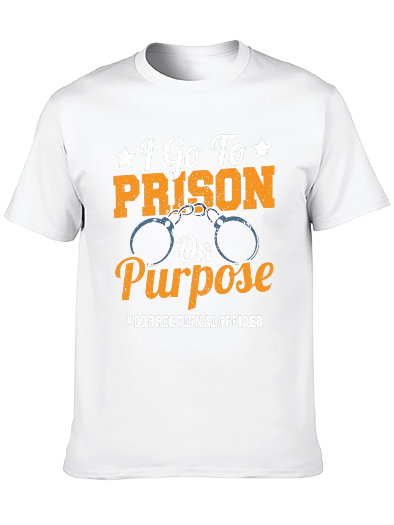 Black Correctional Officer T-Shirt: I Go To Prison On Purpose view 10